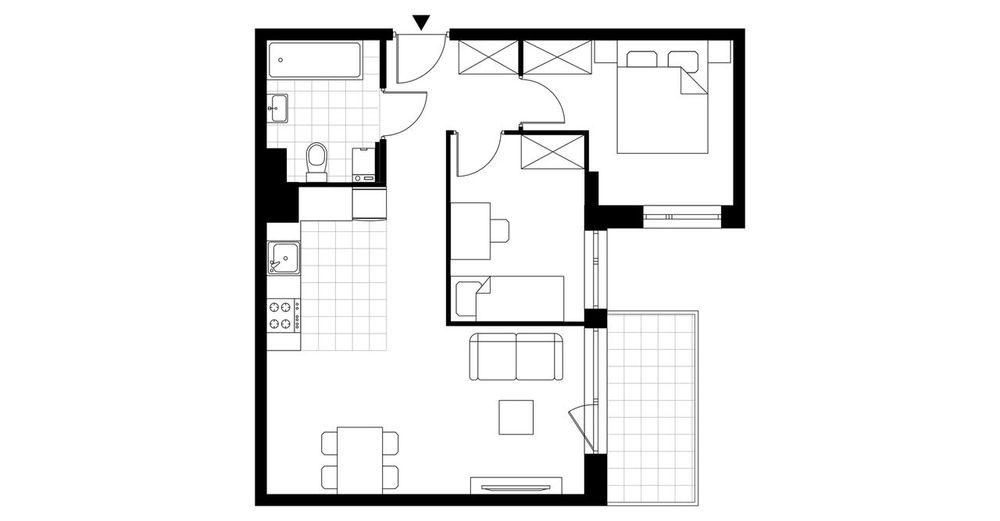 3-pokojowe mieszkanie 50m2 + balkon Bezpośrednio