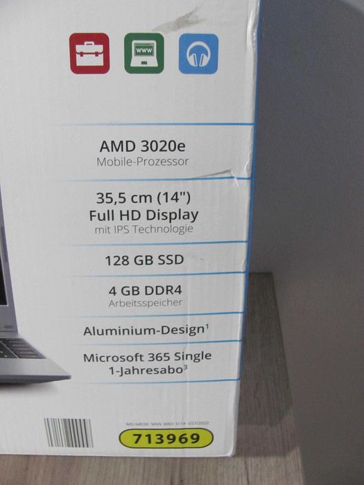 Laptop Medion E14308 AMD 3020e 4/128SSD AMD Radeon Full HD