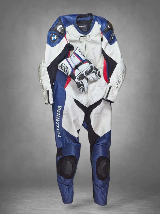 BMW DoubleR kombinezon motocyklowy jedno częściowy + rękawice
