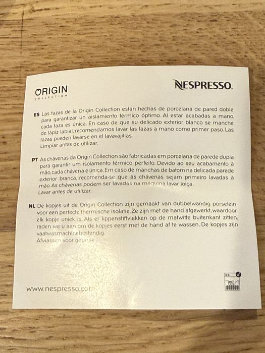 Chávena Nespresso Espresso Origin