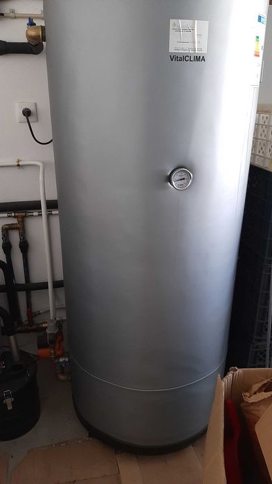 Caldeira a lenha para aquecimento central de chama invertida - ATMOS