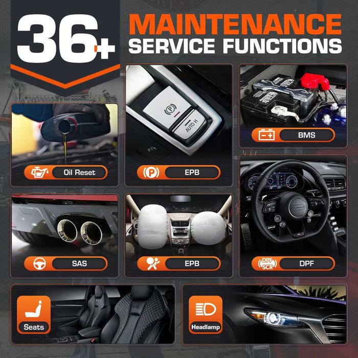 Autel OTOFIX D1 MAX Máq Diagnóstico OBD Codificação 40 Funções (NOVO)