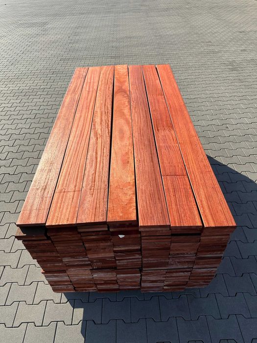 Deska tarasowa egzotyczna Padouk vermillion gładka KL. FAS KD 21x145