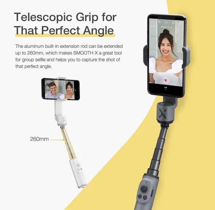 Estabilizador Gimbal Digital e Extensão para Smartphone Android e iPhone NOVO