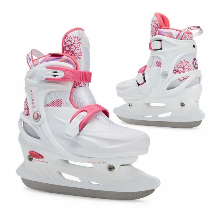 Łyżwy rekreacyjne regulowane dziecięce ATTABO Koa rozmiar 37-40 różowe