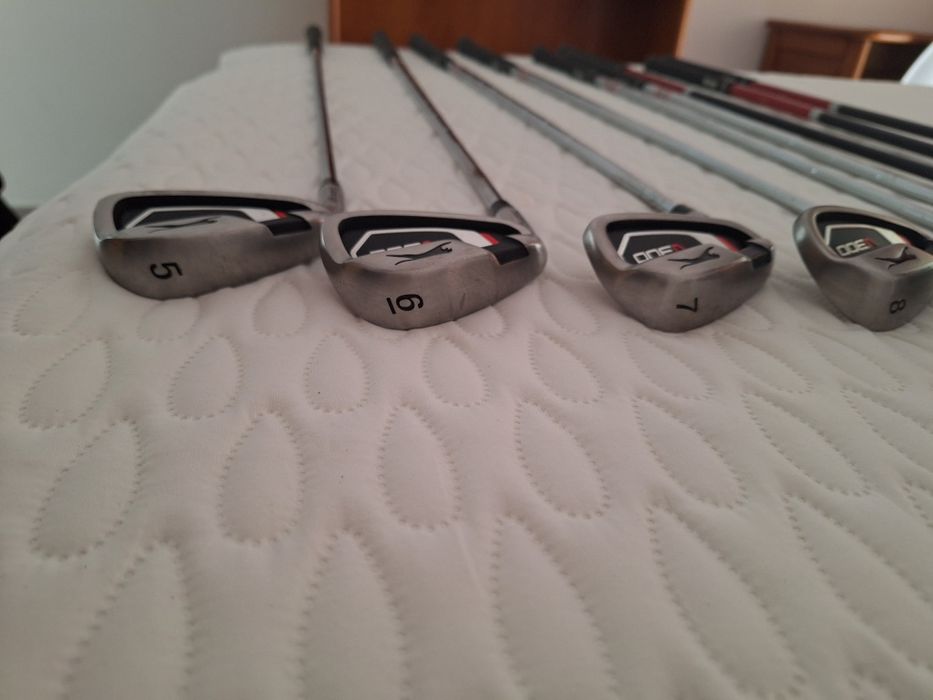 Tacos de golfe e saco