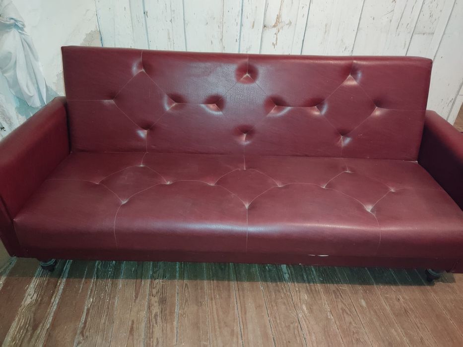 Sofá cama + cadeirão vintage