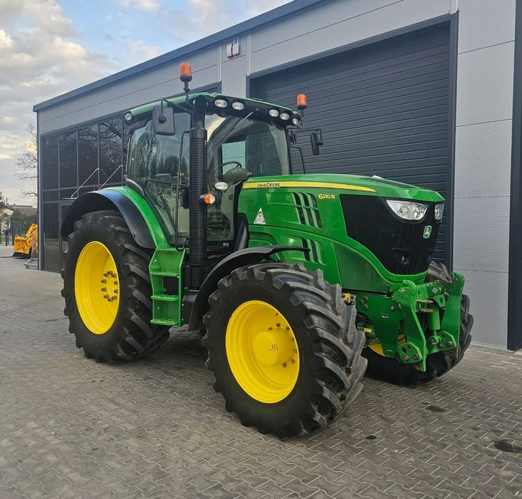 John Deere 6210R  PowerQuad Pneumatyka 50km TUZ Mięka Oś