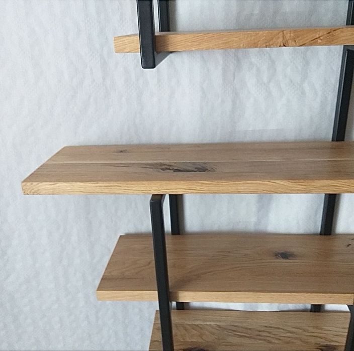 Półka loft indriustial dąb