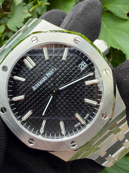 Годинник ZF Factory Audemars Piguet Royal Oak 15400 Black Automatic Super Clone