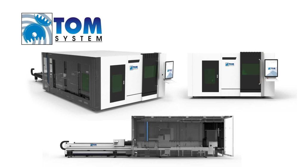Wycinarka Laserowa 6kW z obrotnicą, 350x6000, 2 stoły wymienne