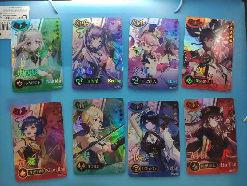 Cartas Genshin Impact