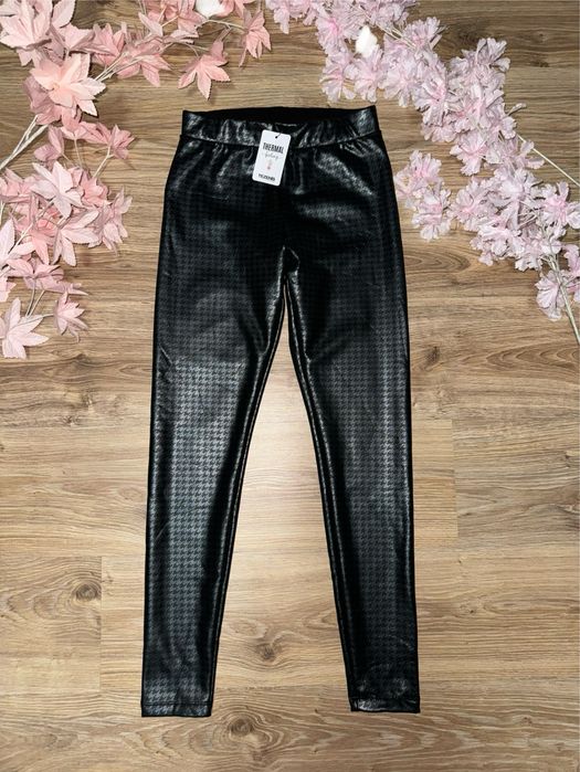 Tezenis s/8/36 nowe (z metką) termiczne ocieplone w. legginsy spodnie