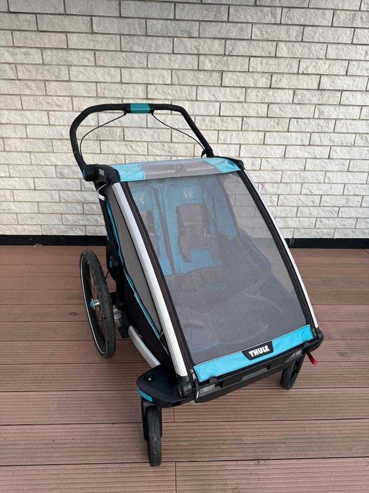 Thule Chariot Sport 2 Blue – Przyczepka/Wózek 4w1 + Bogate Wyposażenie