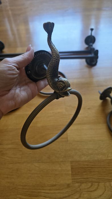 Toalheiros antigos, dourado, vintage,  art deco