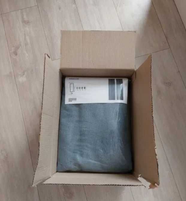 Annakajsa, zasłony zacieniające, 1 para szaroniebieski