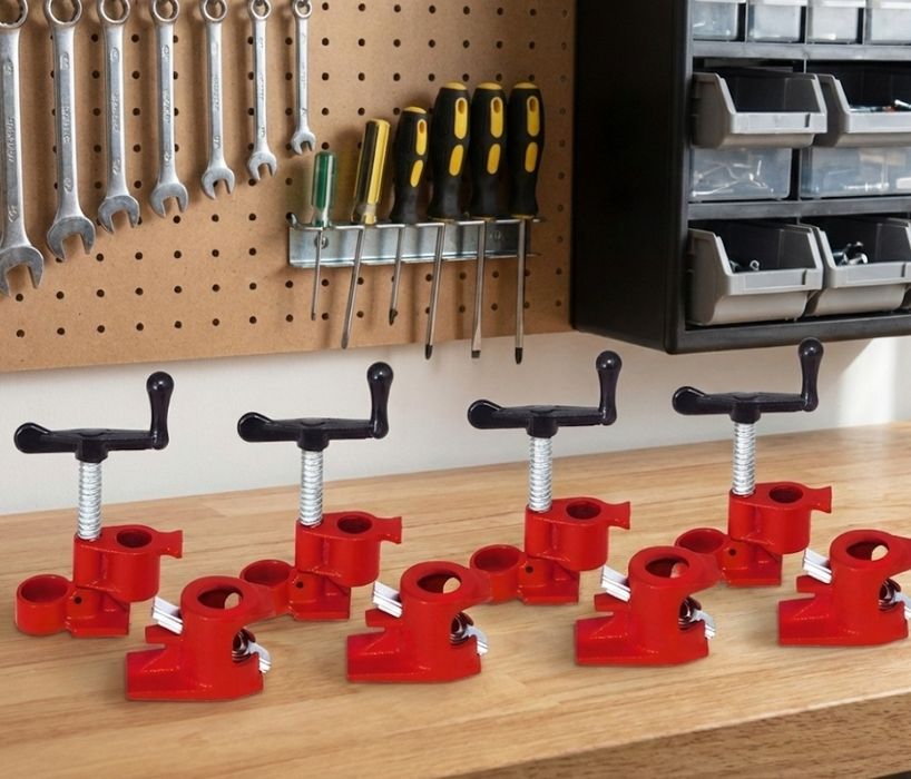 Ścisk Stolarki do Rur Bezkońcowy 3/4 Zestaw 4sztk. do Drewna Nowy