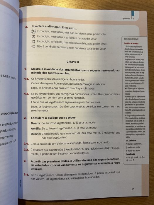 Caderno de atividades filosofia Ponto de fuga 10