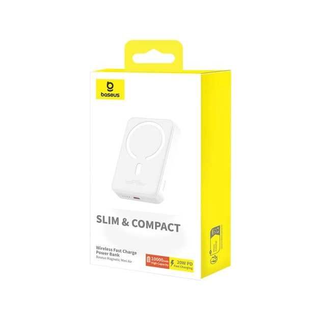 Павербанк з бездротовою зарядкою Qi 15W Baseus Mini Air 10000mAh 20W