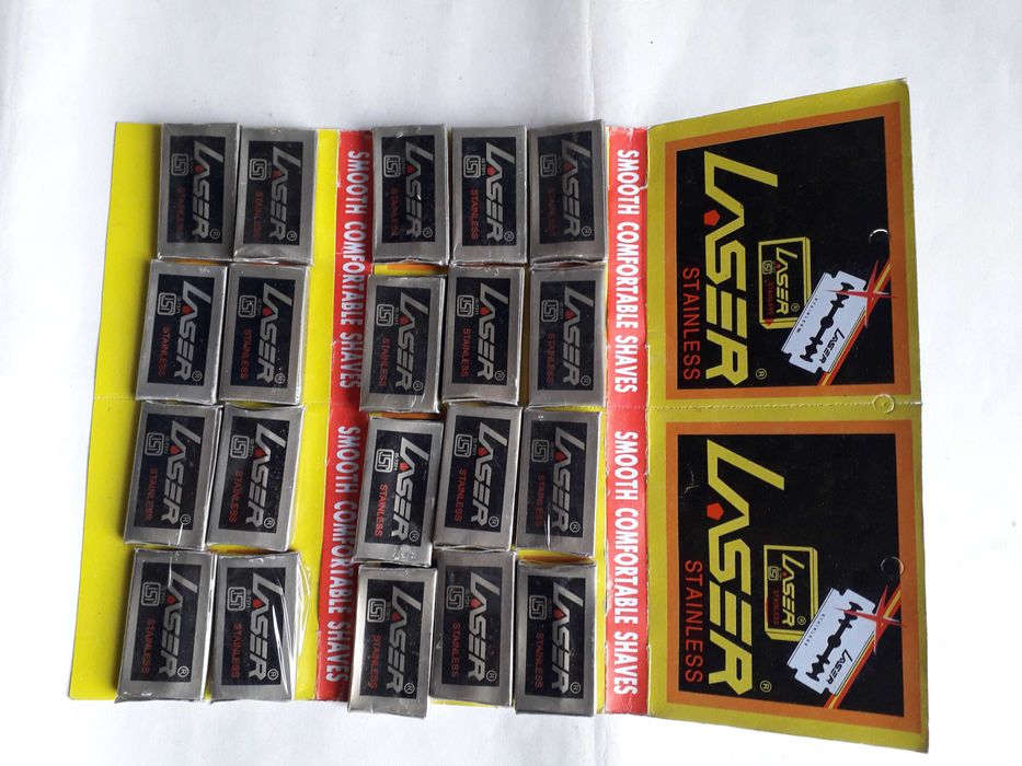 Лезвия для безопасной бритвы LASER (в коробке 5шт)