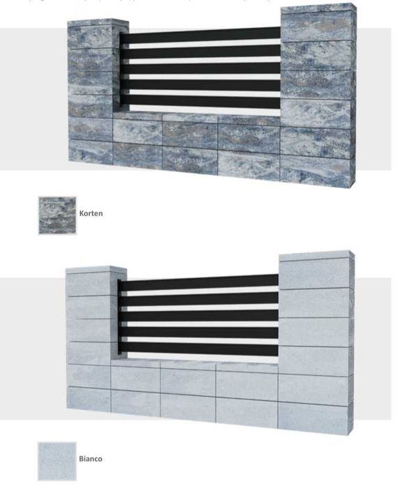 Bloczki Bloczek Ogrodzenie Murowane STYROBUD  Mur Modułowe