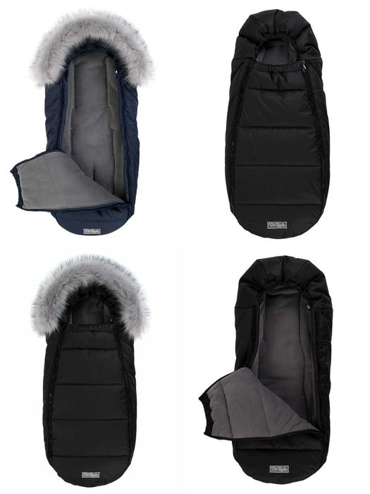 Зимовий кокон дитячий на виписку, у коляску з опушкою та без