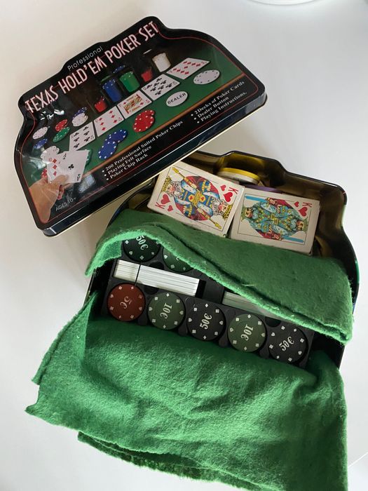 Настольная игра Покер «Poker» в металлической коробке