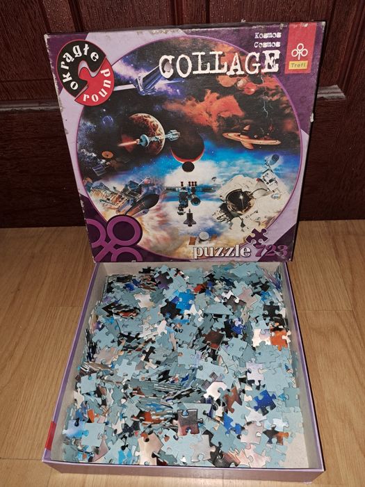 Okrągłe puzzle Kosmos Collage Trefl
