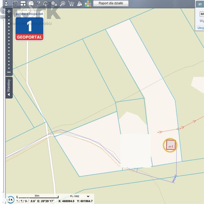 Działka budowlana na Wydmach  2221 m2 - bez prowizji