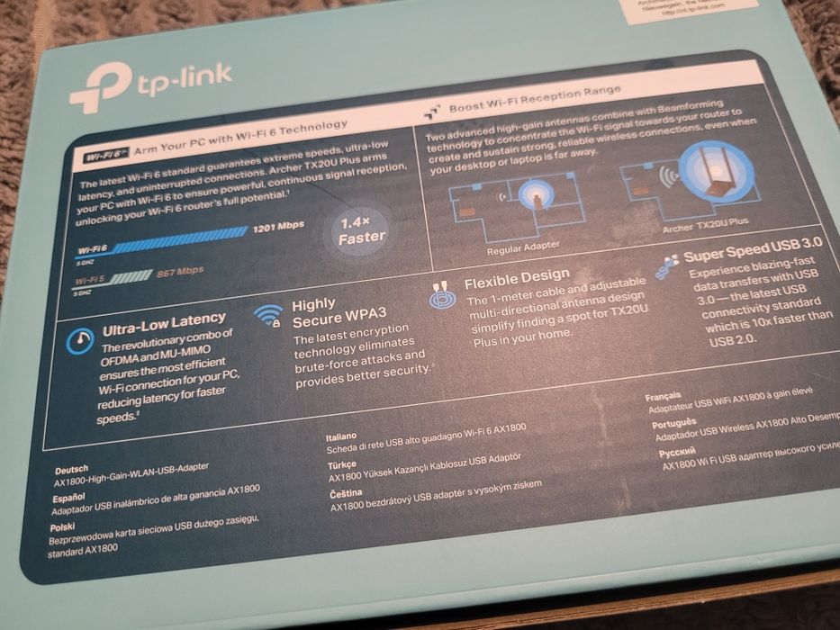 Tp link Archer TX20U Plus AX1800