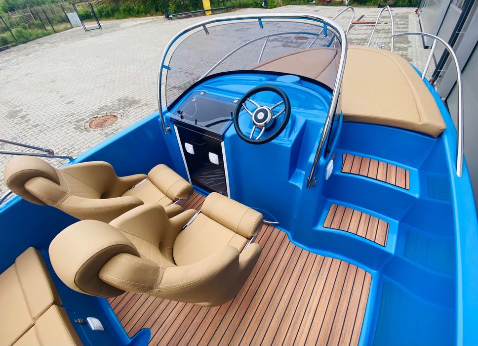 Łódź motorowa M560 Sundeck nowa niebieska Olsztyn Olsztyn • OLX.pl