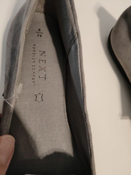 Buty Next szare baleriny 39 nowe