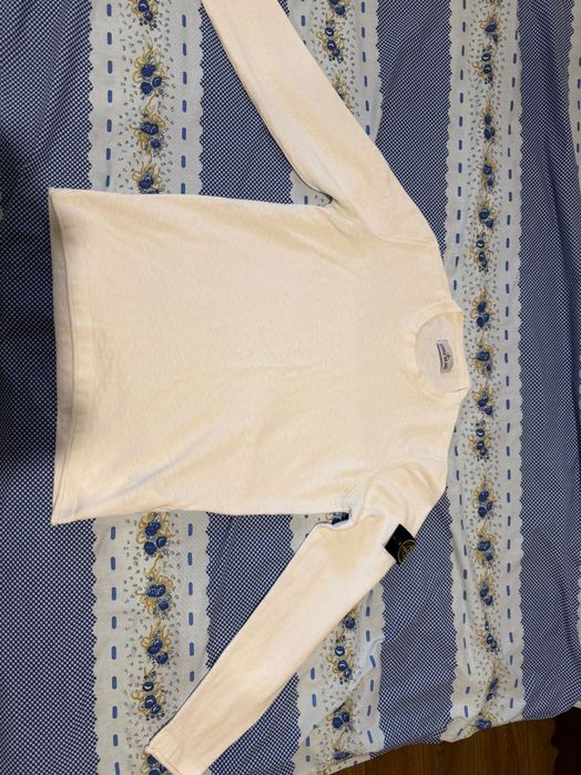 stone island лонгслив белый