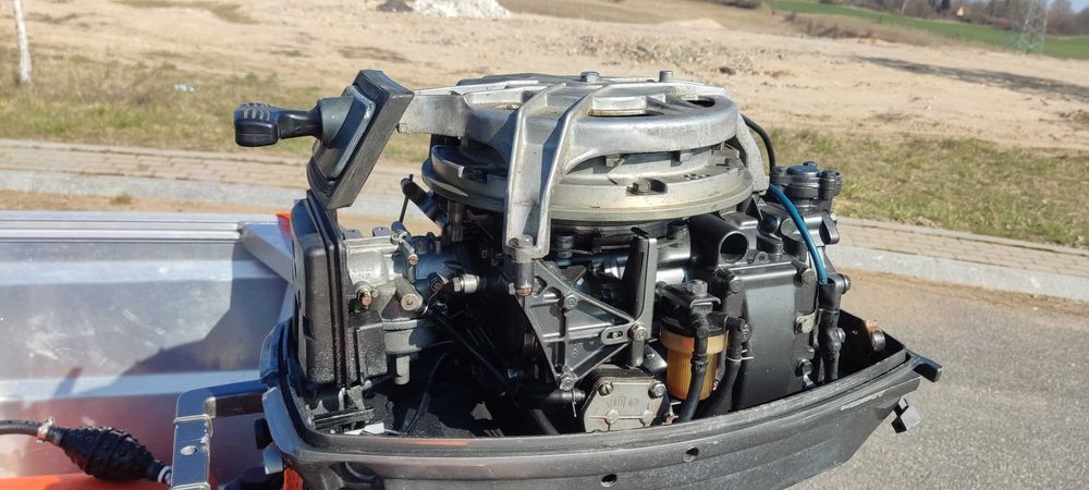 FULL Łódź AluBoat 420 + YAMAHA 25KM 695 2t + Przyczepa podłodziowa