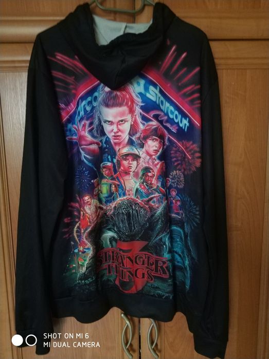 Bluza z kapturem kangur Stranger Things 3D