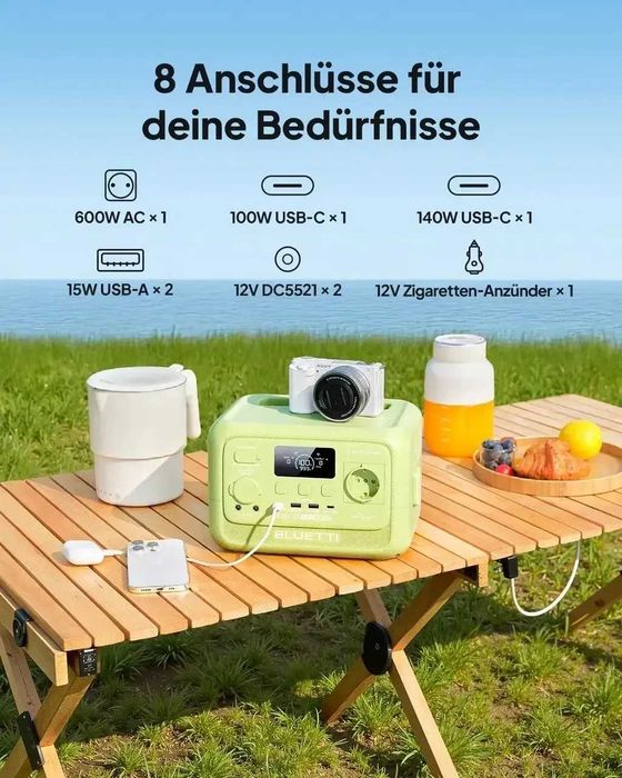 Зарядна станція BLUETTI Elite 30 V2 600W 288Wh White (В наявності Київ