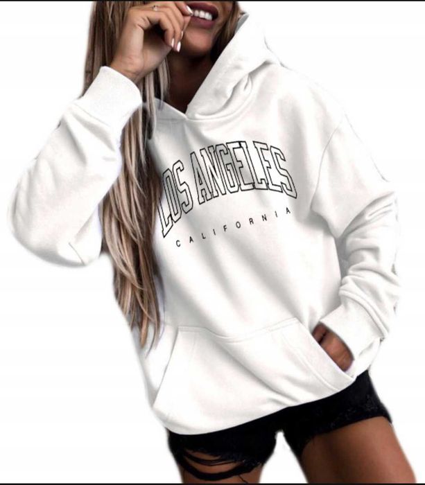 Bluza Damska Kangurek Z Nadrukiem . W rozmiarze "M"