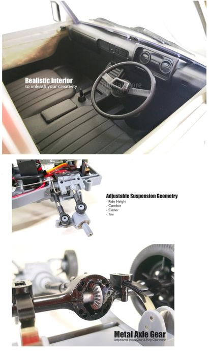 Carro Carrinha RC VAN Suzuki Carry WPL D42 RTR 1:10