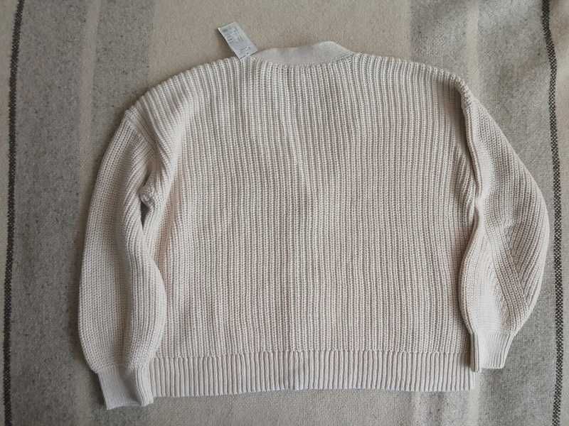 NOWY Kardigan GAP KIDS 100% Bawełna Beż M 128/134 Unisex METKA