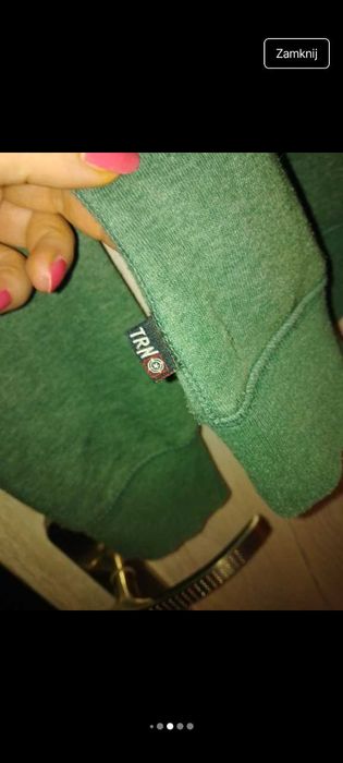 Zielona bluza bawełniana