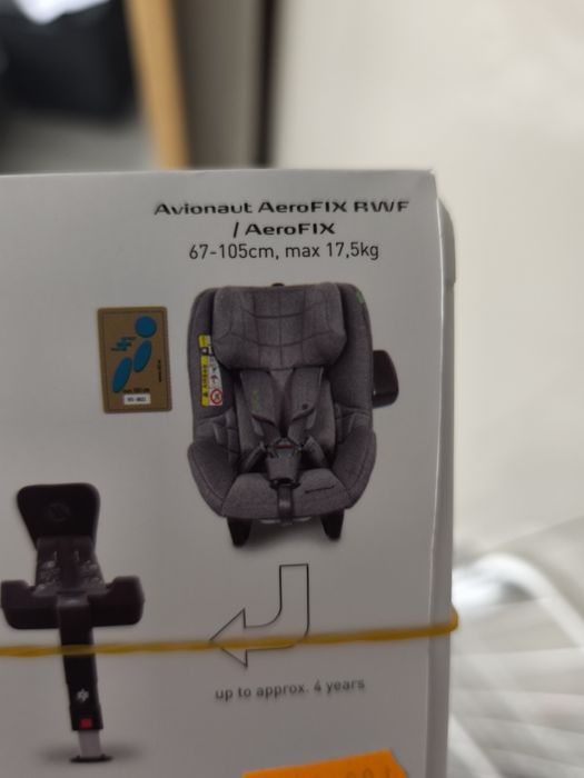 Fotelik samochodowy Avionaut aeroFIX RWF + baza (ISOFIX)