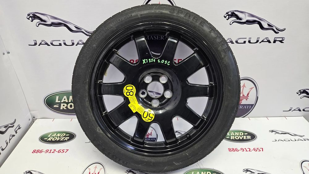 Jaguar XJ 351 5.0 SC 510 KM Koło dojazdowe Dojazdówka Zapas 9W83-1007-RA Czarna R19 19 cali