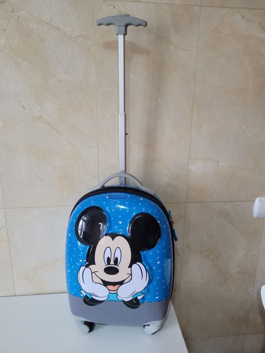 Conjunto mala cabine + mochila + necessaire Mickey Samsonite (infantil