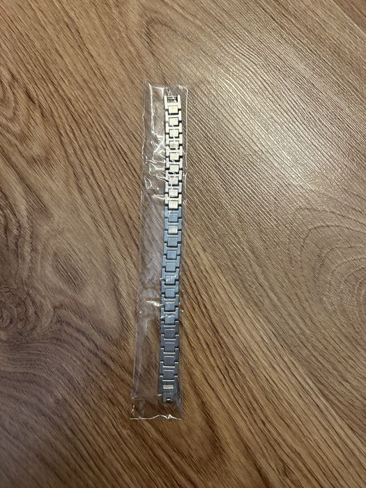 Nowa srebrna bransoletka Lacoste