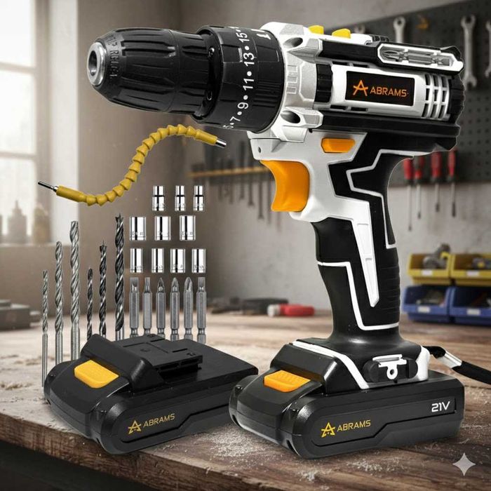 NOWA Wiertarko Wkrętarka Udarowa Akumulatorowa 21V Zestaw Walizka HIT