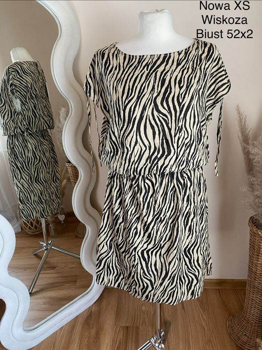 Sukienka na lato zebra