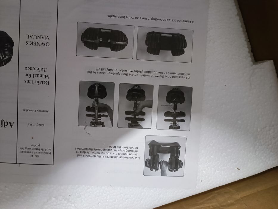 Hantel regulowany 2 -24 kg