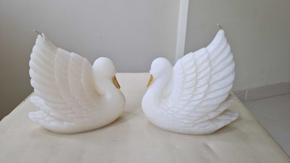 2 velas em forma de Cisne da Zara Home
