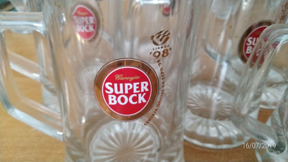 3 Canecas Cerveja Super Bock Expo 98