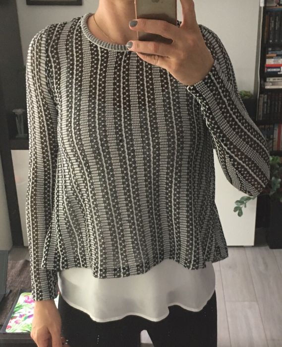 Elegancka zwiewna bluzeczka ZARA r. S business look